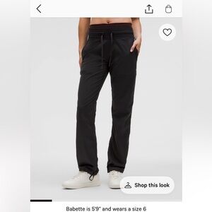 Lululemon dance studio pants.